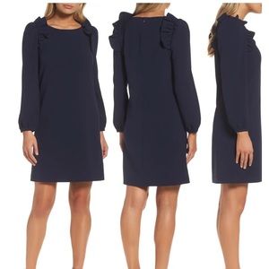 Long Sleeve Ruffle Sleeve Dress